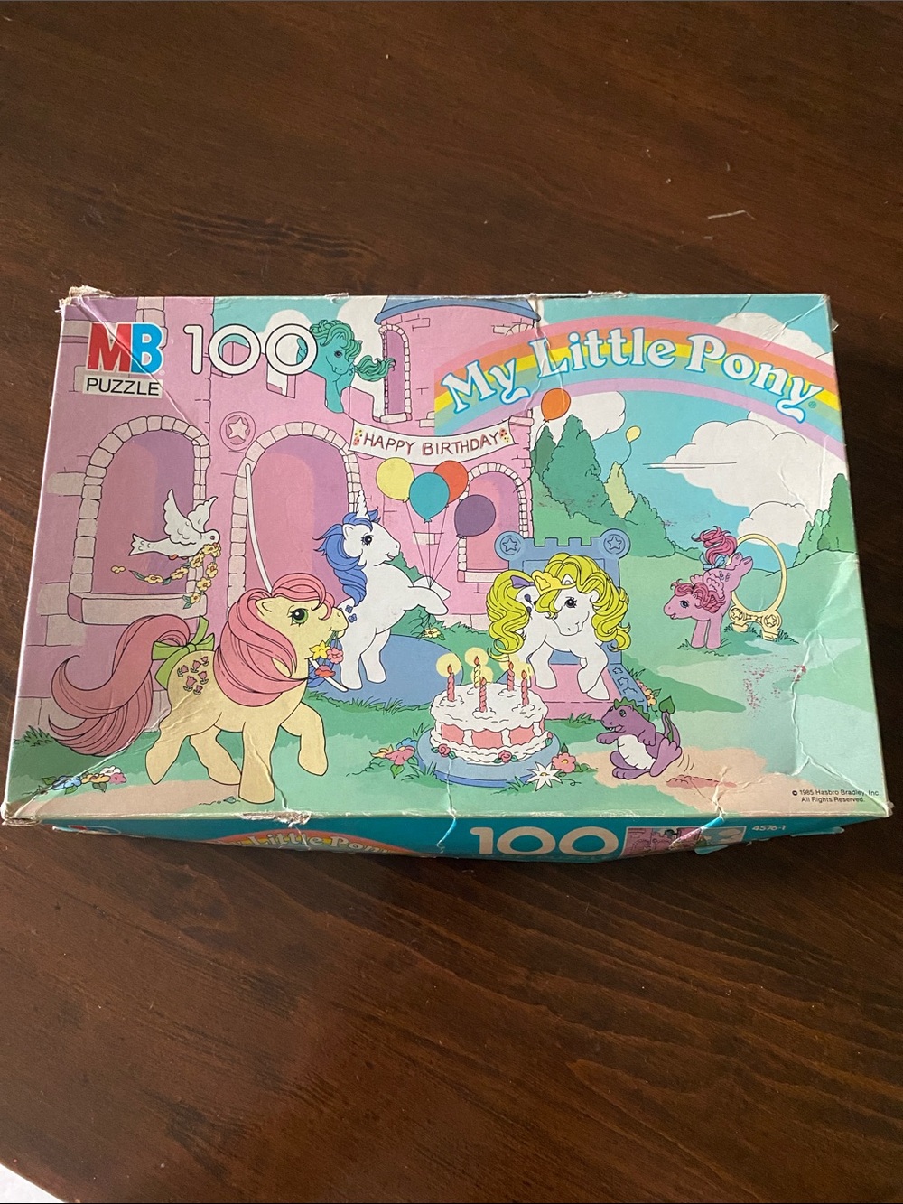 My Little Pony 1985 Hasbro 100 Piece Happy Birthday Jigsaw Puzzle